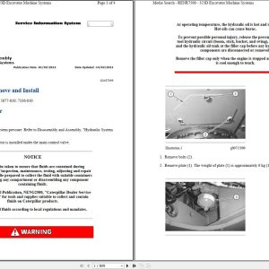 CAT Excavator 323D WNE Operation Service Manual and Schematics 1