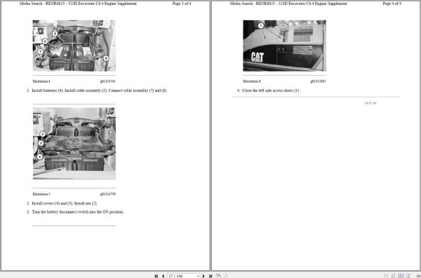 CAT Excavator 323D WNE Operation Service Manual and Schematics 2