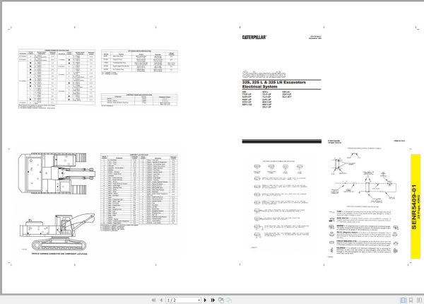 CAT Excavator 325 8JG Operation Service Manual and Schematics 3