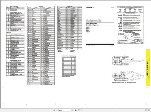 CAT Excavator 325C L BTD Operation Service Manual and Schematics 2