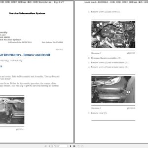 CAT Excavator 330D L B6H Operation Service Manual and Schematics 1