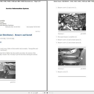 CAT Excavator 330D L MWP Operation Service Manual and Schematics 1