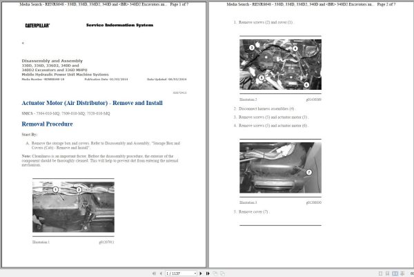 CAT Excavator 330D L MWP Operation Service Manual and Schematics 1