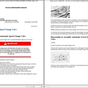 CAT Excavator 330L 5YM Operation Service Manual and Schematics 1
