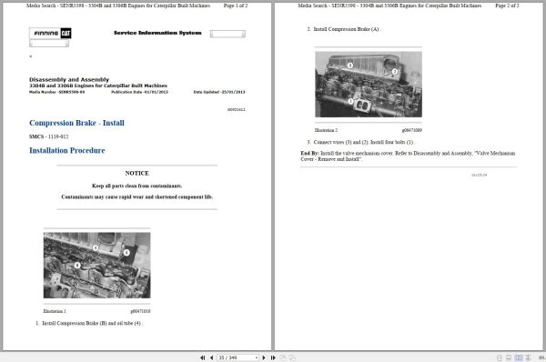 CAT Excavator 330L 5YM Operation Service Manual and Schematics 2