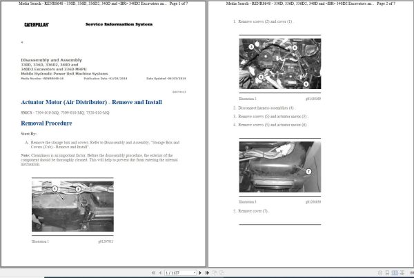 CAT Excavator 336D L MPL Operation Service Manual and Schematics 1