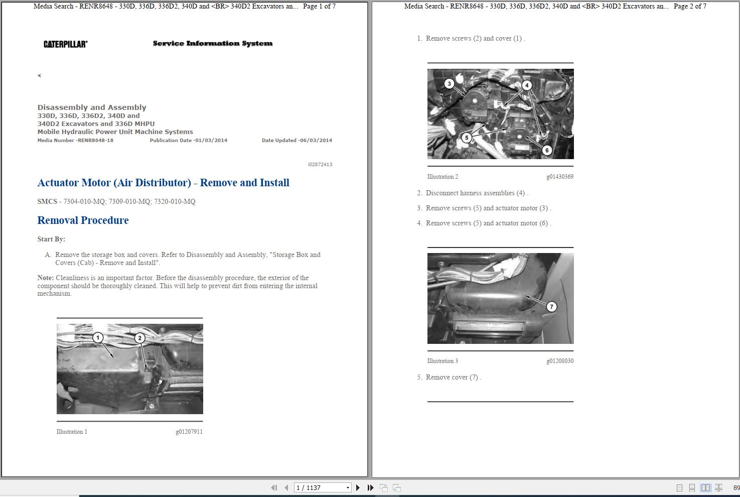 CAT Excavator 336D L MPL Operation Service Manual and Schematics 1