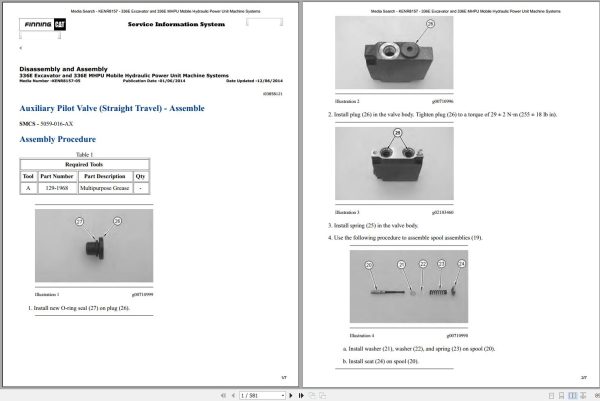 CAT Excavator 336E L BZY Operation Service Manual and Schematics 1