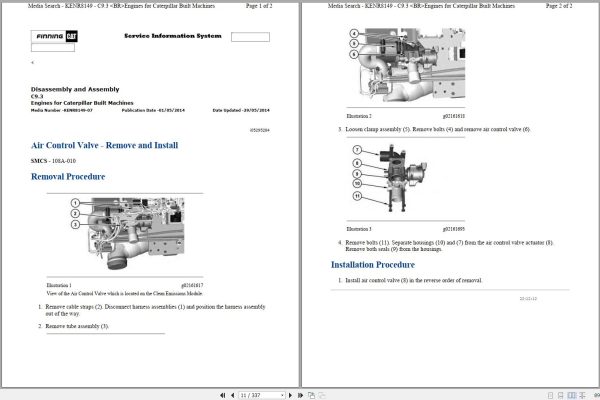 CAT Excavator 336E L BZY Operation Service Manual and Schematics 2