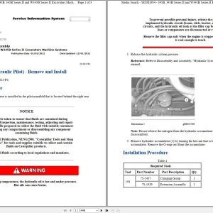 CAT Excavator 345B L 4SS Operation Service Manual and Schematics 1