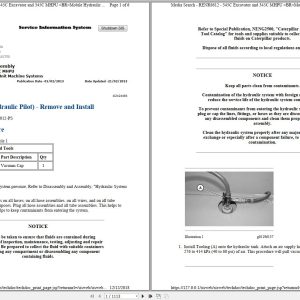 CAT Excavator 345C GCL Operation Service Manual and Schematics 1