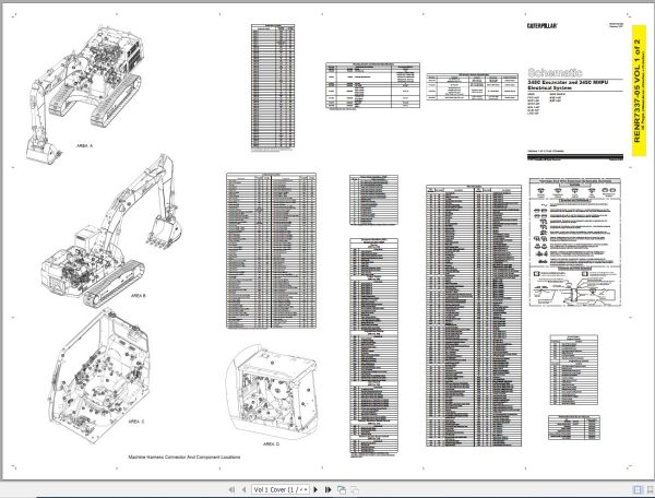 CAT Excavator 345C GCL Operation Service Manual and Schematics 3