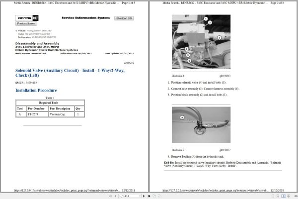 CAT Excavator 345C PJW Operation Service Manual and Schematics 1