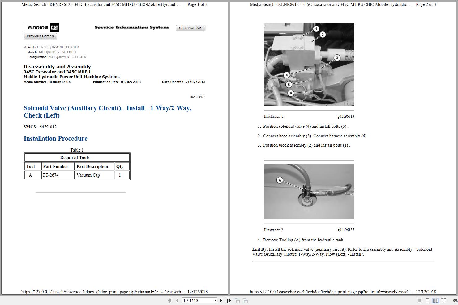 CAT Excavator 345C PJW Operation Service Manual and Schematics 1