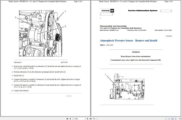 CAT Excavator 345C PJW Operation Service Manual and Schematics 2