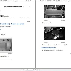 CAT Excavator 349F L HPD Operation Service Manual and Schematics 1