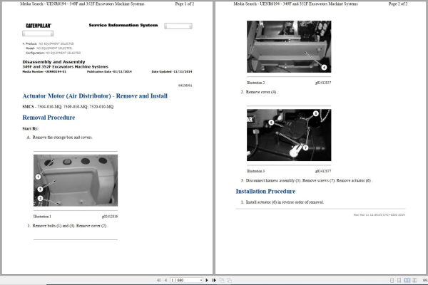 CAT Excavator 349F L HPD Operation Service Manual and Schematics 1