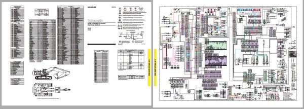 CAT Excavator 365B CFJ Operation Service Manual and Schematics 3