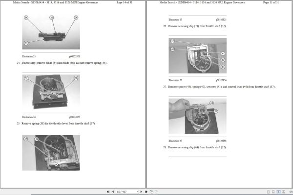 CAT Excavator E110B 3FG Operation Service Manual and Schematics 2