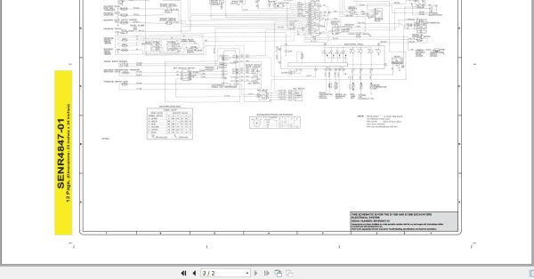 CAT Excavator E110B 3FG Operation Service Manual and Schematics 4
