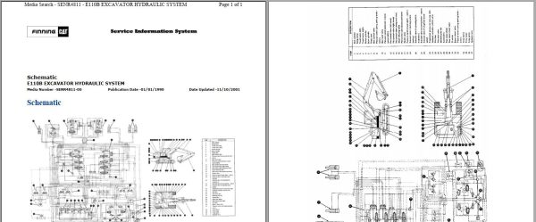 CAT Excavator E110B 3FG Operation Service Manual and Schematics 5