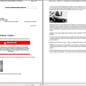 CAT Excavator E110B 5GK Operation Service Manual and Schematics 1