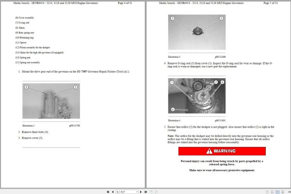 CAT Excavator E110B 9HF Operation Service Manual and Schematics 2