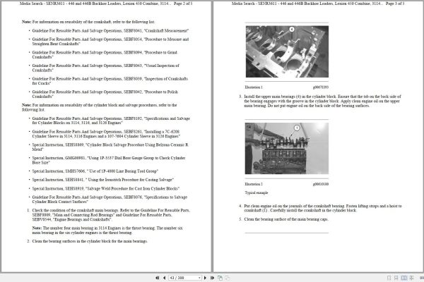 CAT Excavator EL200B 5EG Operation Service Manual and Schematics 2