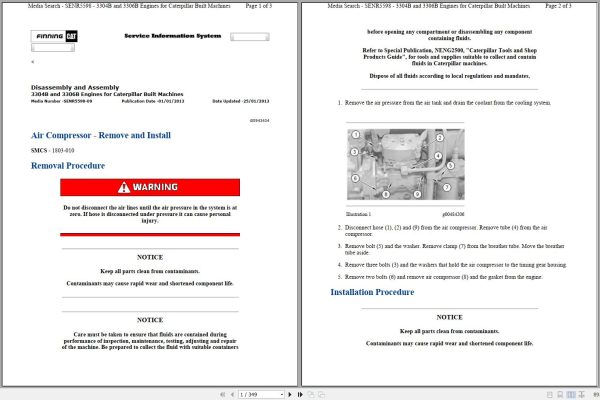 CAT Excavator EL240 4JF Operation Maintenance and Service Manual 1