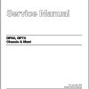 CAT Forklift DP60 DP70 Chassis Mast Service Manual 99709 86120 1