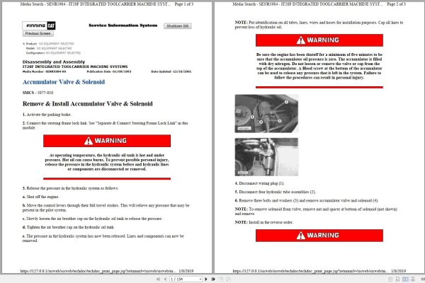 CAT Integrated Tool Carrier IT28F 3CL Operators Service Manual and Schematics 1