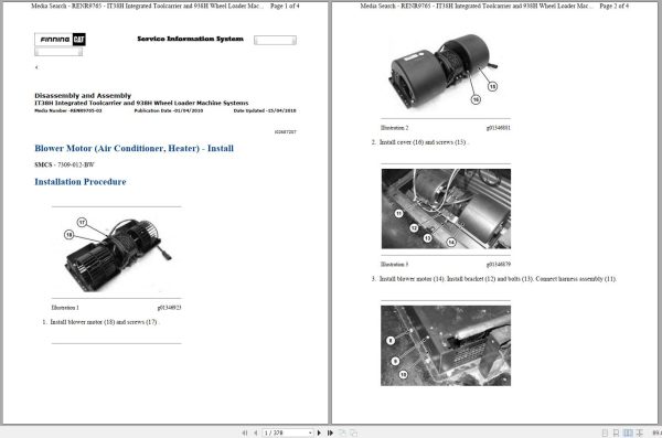 CAT Integrated Tool Carrier IT38H JNJ Operators Service Manual and Schematics 1