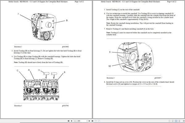 CAT Landfill Compactor 826C 87X Schematics Service Manual and Engine Parts Catalog 2