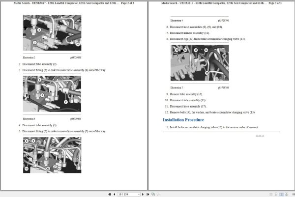 CAT Landfill Compactor 826K 232 Operators Service Manual and Schematics 2