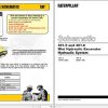 CAT Mini Hydraulic Excavator 301.5 3YW Operators Service Manual and Schematics 3