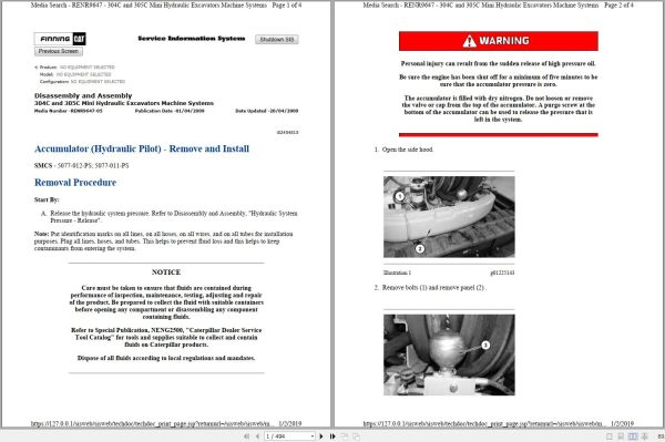 CAT Mini Hydraulic Excavator 305C CR Operators Service Manual and Schematics 1 CAT Mini Hydraulic Excavator 305C CR Operators Service Manual and Schematics 1