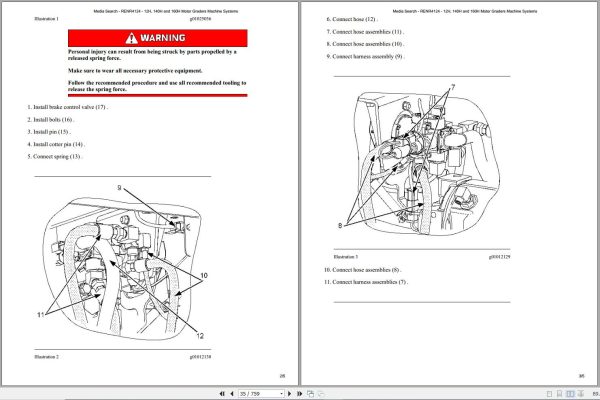 CAT Motor Grader 12H AMZ Operators Service Manual and Schematics 2