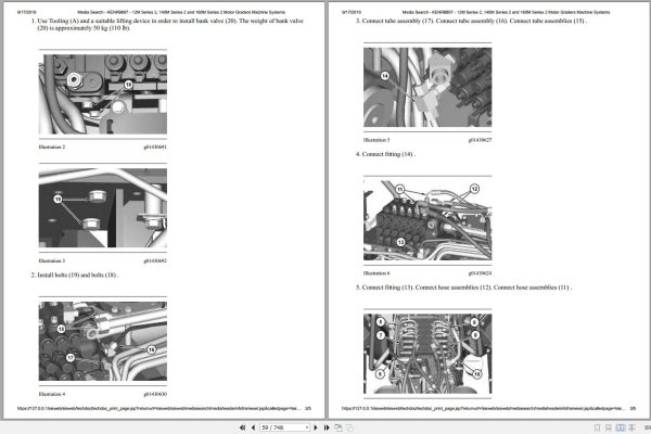 CAT Motor Grader 140M2 M9J Operators Service Manual and Schematics 2