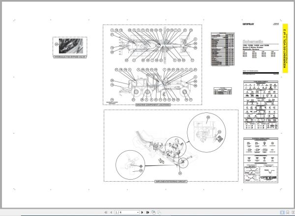 CAT Motor Grader 140M2 M9J Operators Service Manual and Schematics 4