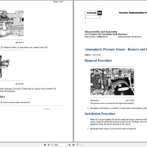 CAT Motor Grader 140M3 N9D Operators Service Manual and Schematics 2
