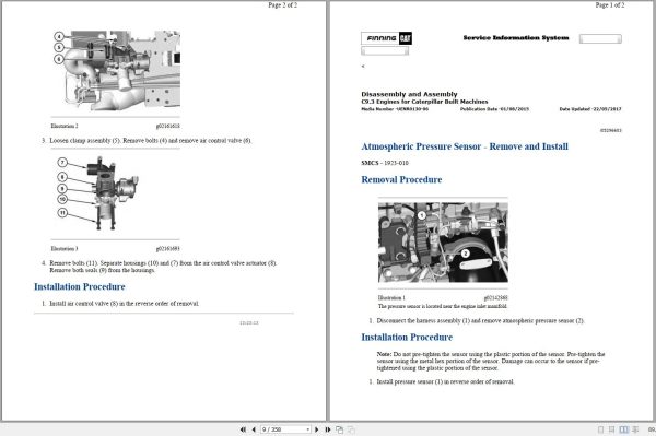 CAT Motor Grader 140M3 N9D Operators Service Manual and Schematics 2