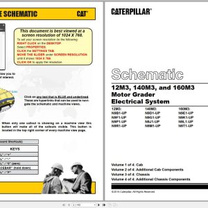 CAT Motor Grader 140M3 N9D Operators Service Manual and Schematics 3