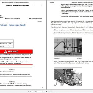 CAT Motor Grader 14M B9J Operators Service Manual and Schematics 1