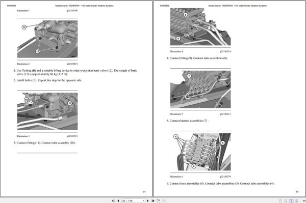 CAT Motor Grader 14M B9J Operators Service Manual and Schematics 2