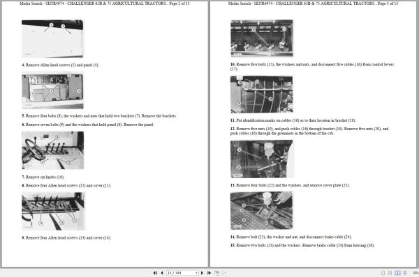 CAT Tractor Challenger 65 7YC Operators Service Manual and Electrical Schematics 2