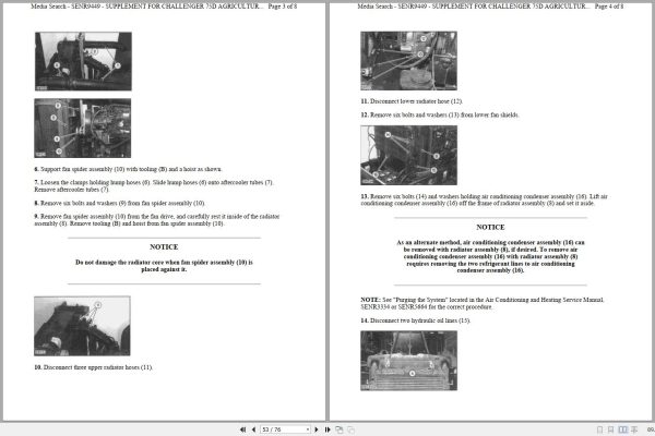 CAT Tractor Challenger 65C 2ZJ Operators Service Manual and Schematics 2