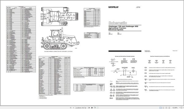 CAT Tractor Challenger 85D 4GR Operators Service Manual and Schematics 3