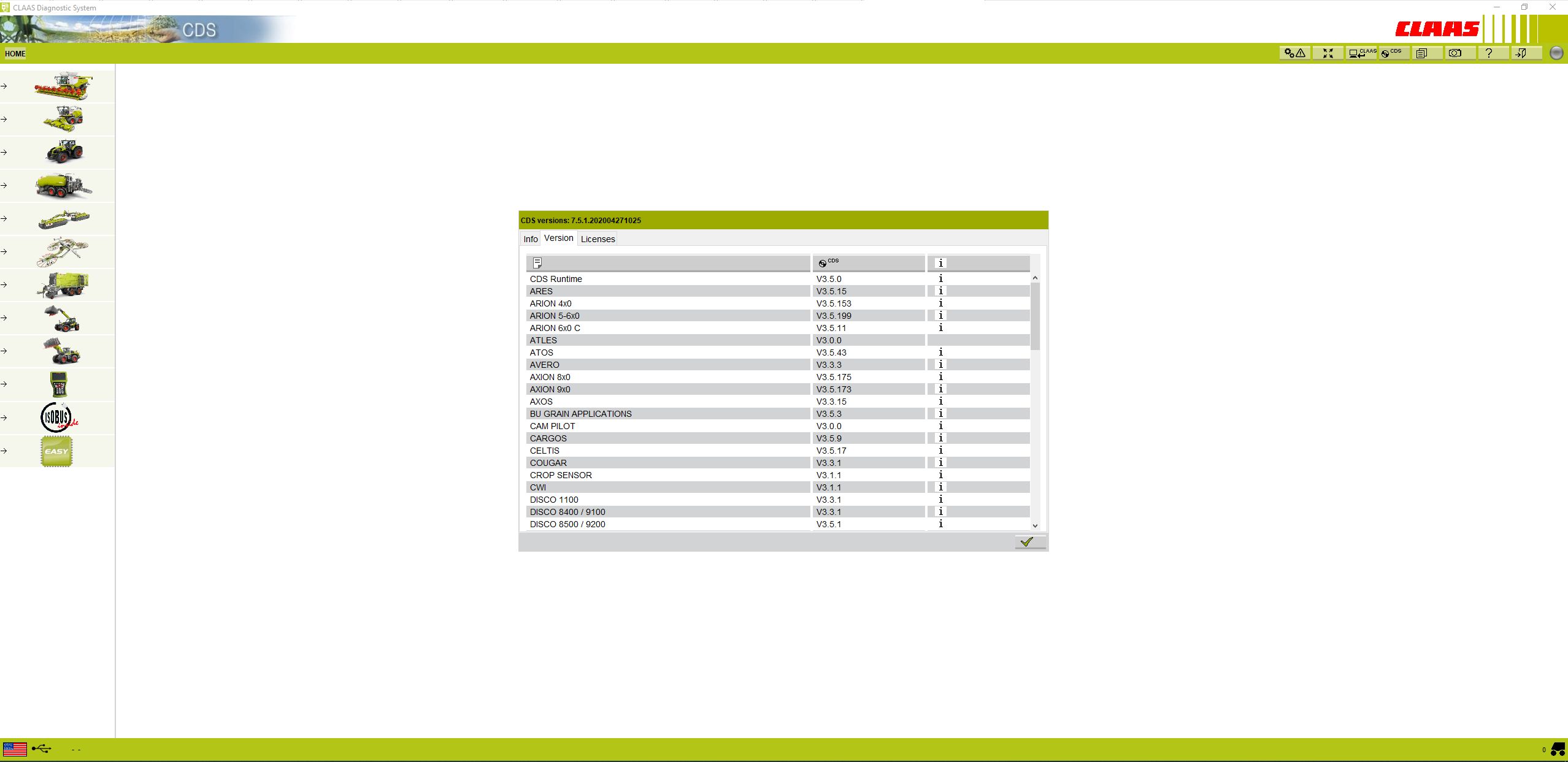 CLAAS CDS 7.5.1 05.2020 Diagnostic Solution 1