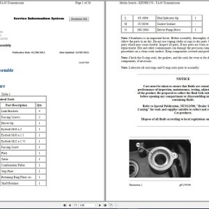Caterpillar Agricultural Transmission TA19 M4WD XAE Operators Service Manual and Schematic 1