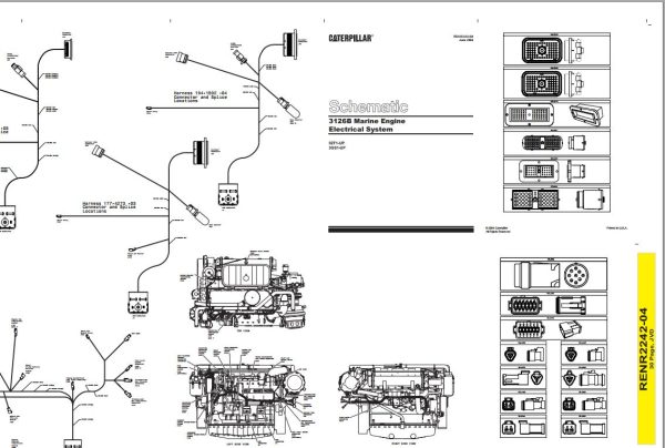 Caterpillar Engine 3126B 9ZF Operators Service Manual and Electrical Schematics 3